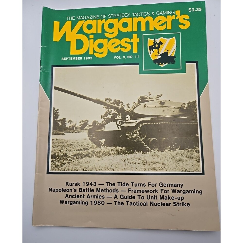 Vintage Magazine Wargamer's Digest Strategy Tactics & Gaming September 1982